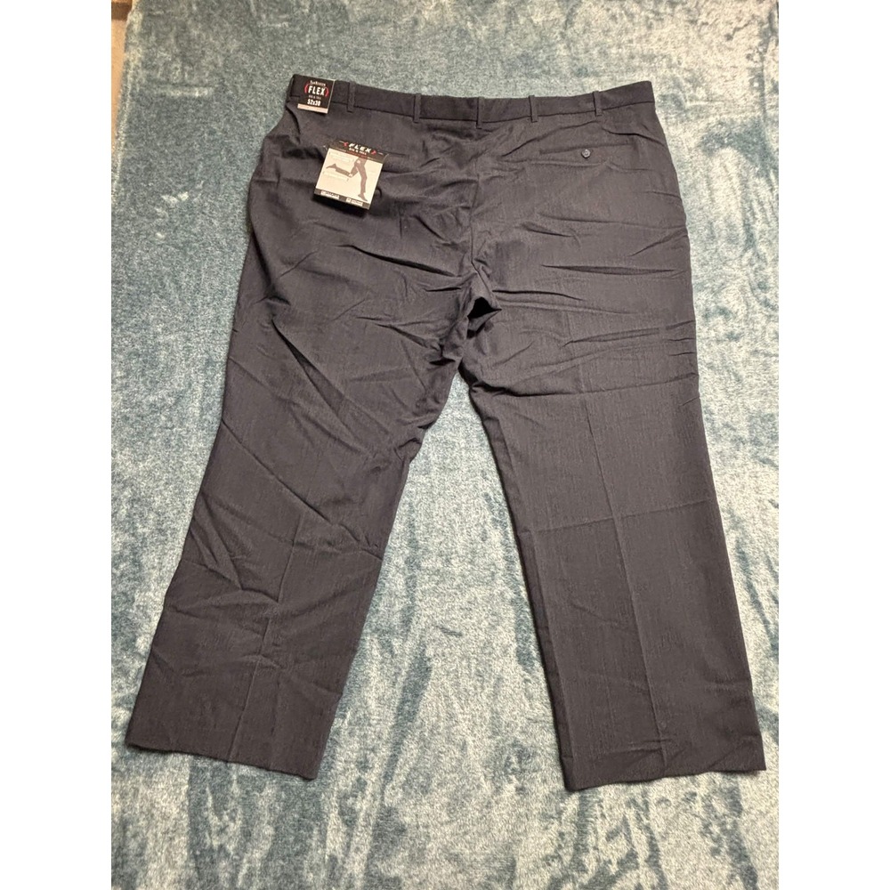 Van Heusen FLEX Dress Pants 52x30 NWT Men Slate Blue Straight Big & Tall